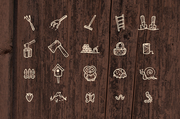 Gardening - Hand Drawn Icons in Hand Drawn Icons - product preview 3