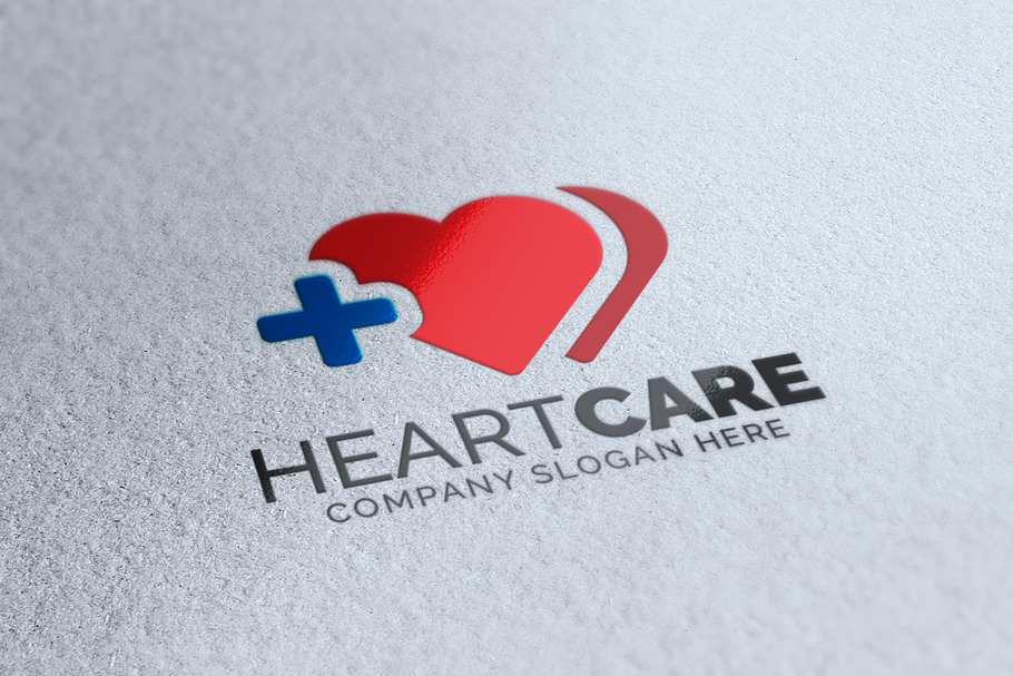 Heart Care Logo in Logo Templates - product preview 8