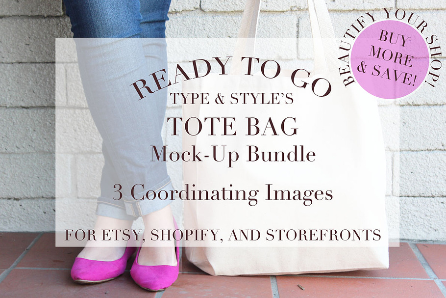 Tote Bag Styled Stock Photos