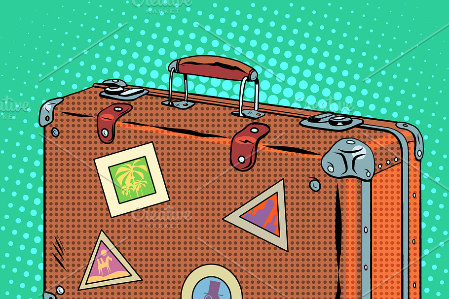 Suitcase traveler Luggage in Illustrations - product preview 8