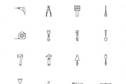 Construction tools (vector icons)