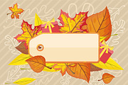 Tag Label Template for Autumn Sale