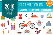 2010 Flat Multicolor Icons (V2)
