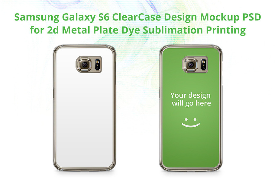 Galaxy S6 2D Transparent Case Mockup