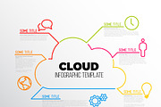 Vector Cloud Infographic Template