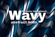 Wavy abstract line backgraund