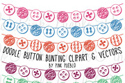 Button Bunting Photoshop Brushes