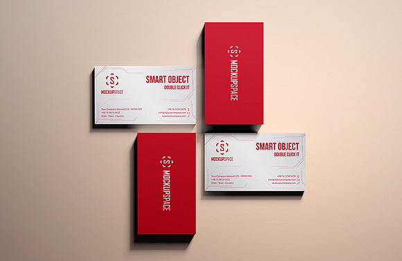 Elegant Business Cards Mock-up in Product Mockups - product preview 2