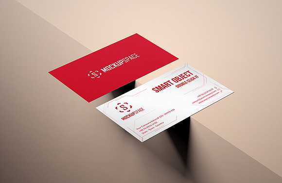 Elegant Business Cards Mock-up in Product Mockups - product preview 5