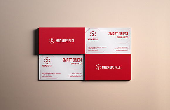 Elegant Business Cards Mock-up in Product Mockups - product preview 6