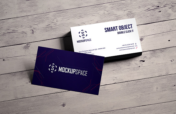 Elegant Business Cards Mock-up in Product Mockups - product preview 7