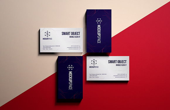 Elegant Business Cards Mock-up in Product Mockups - product preview 9