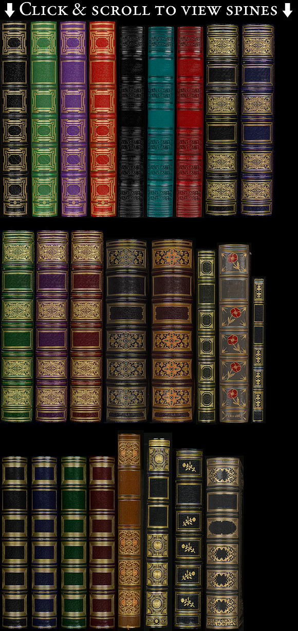 101 High-Res Antique Book Covers in Textures - product preview 1