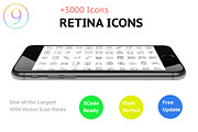 3000 iOS Vector Icons   ~70% OFF~
