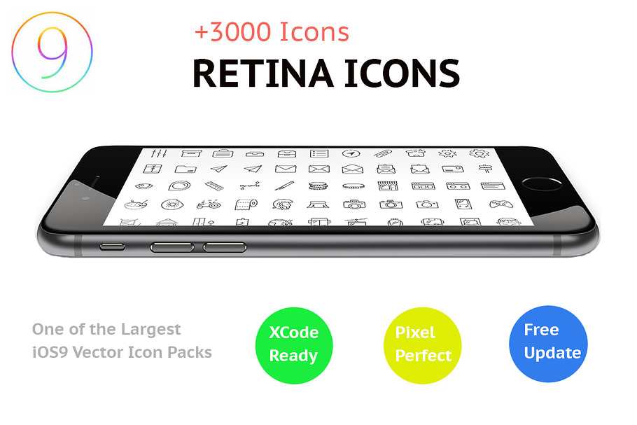 3000 iOS Vector Icons   ~70% OFF~ in Graphics - product preview 8