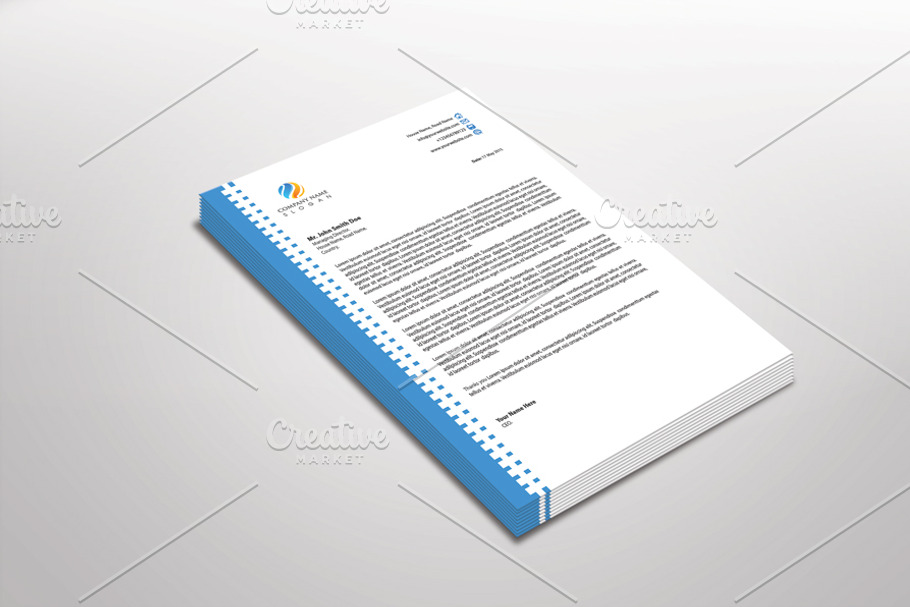 Shapegear Letterhead Template in Stationery Templates - product preview 8