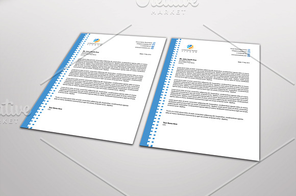 Shapegear Letterhead Template in Stationery Templates - product preview 3