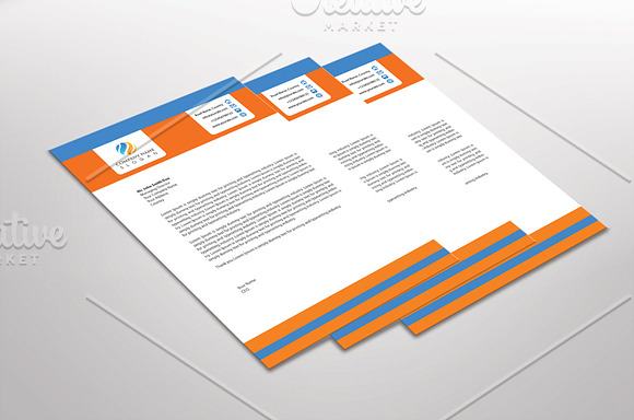 Orangian Letterhead Template in Stationery Templates - product preview 1