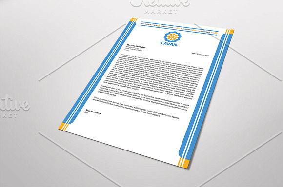 Cavan Letterhead Template in Stationery Templates - product preview 2