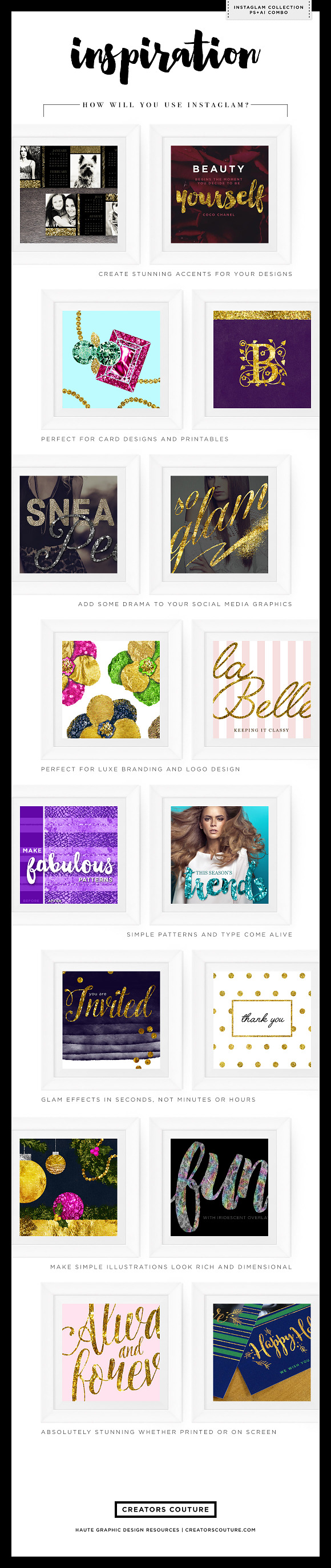 Gold Foil Textures + Styles Bundle in Photoshop Layer Styles - product preview 7