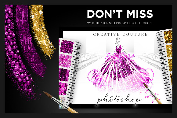 Gold Foil Textures + Styles Bundle in Photoshop Layer Styles - product preview 11