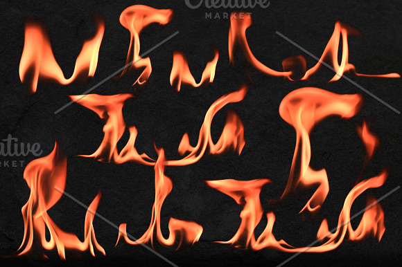Fire Flames Brushes in Photoshop Brushes - product preview 1