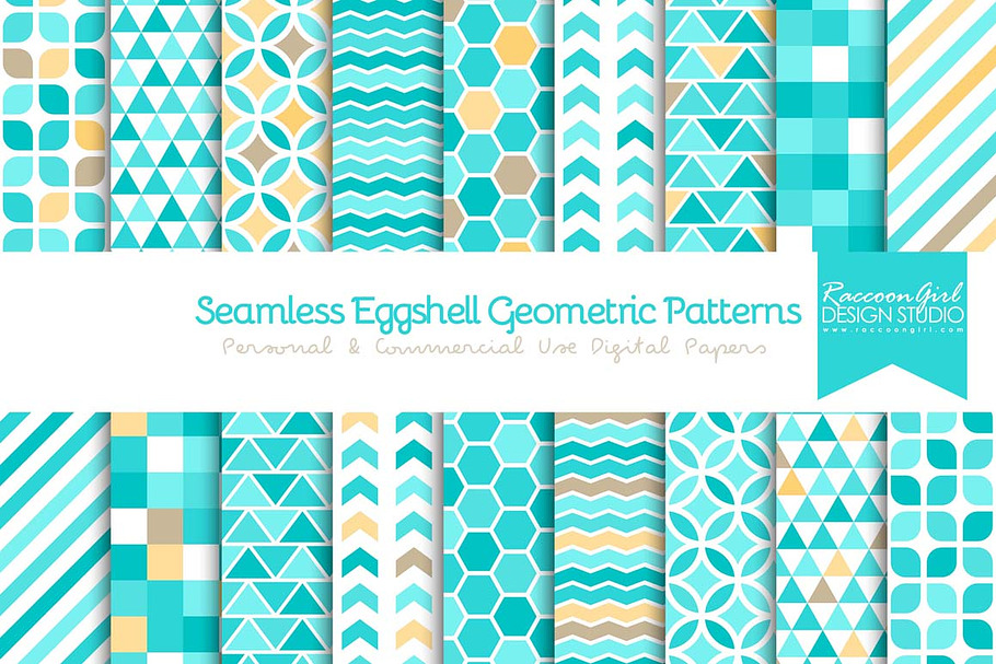 Seamless Eggshell Geometrics