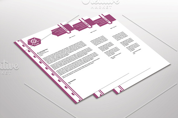Fluat Letterhead Template in Stationery Templates - product preview 1