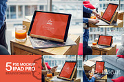 5 PSD Mockup iPad Pro Brainstorming