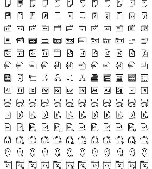 3000 iOS Vector Icons   ~70% OFF~ in Graphics - product preview 7