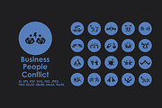 Business People Conflict icons