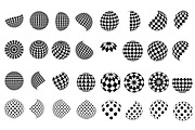 Collection of abstract spheres.