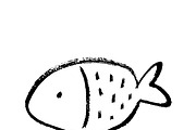 Ink fish sketch
