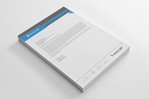Letterhead Pad With Ms Word in Stationery Templates - product preview 2
