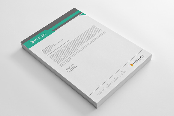 Letterhead Pad With Ms Word in Stationery Templates - product preview 3