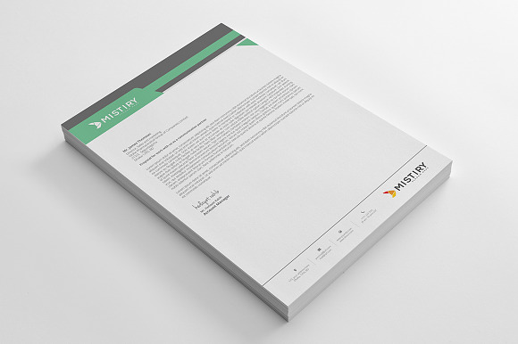 Letterhead Pad With Ms Word in Stationery Templates - product preview 4