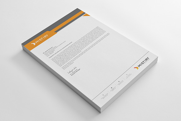 Letterhead Pad With Ms Word in Stationery Templates - product preview 5