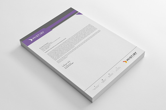 Letterhead Pad With Ms Word in Stationery Templates - product preview 6