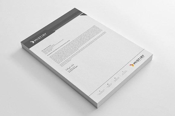 Letterhead Pad With Ms Word in Stationery Templates - product preview 7