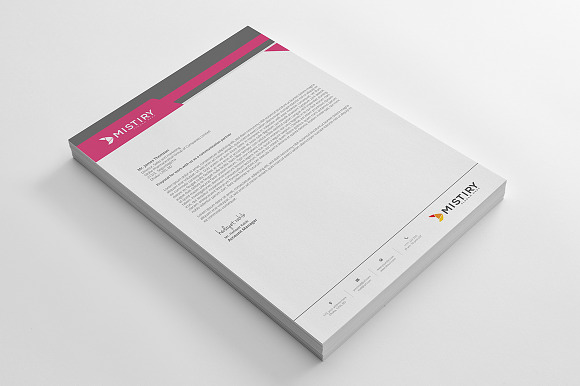 Letterhead Pad With Ms Word in Stationery Templates - product preview 8