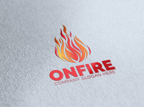 On Fire Logo in Logo Templates - product preview 2