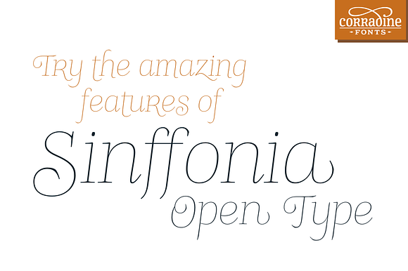 Sinffonia Open Type in Roman Fonts - product preview 4