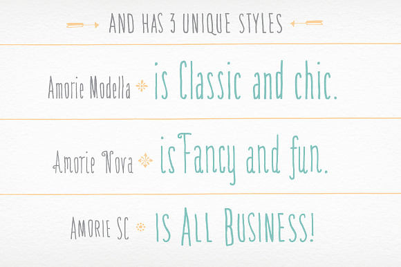 Amorie Whole Font Family 50% OFF in Display Fonts - product preview 2
