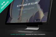 Islamic Center One Page PSD Template