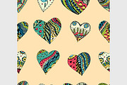 pattern of Tangle Patterns hearts