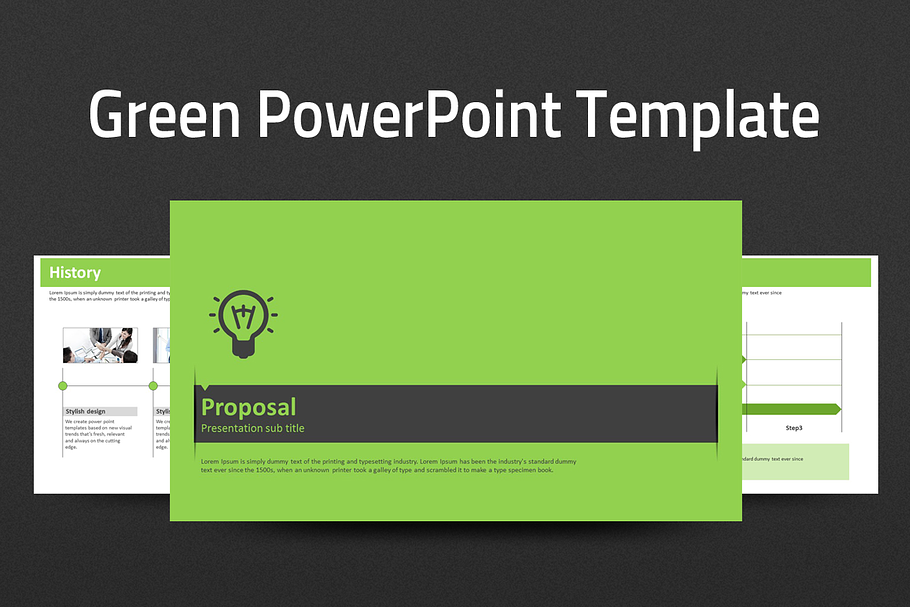 Green PowerPoint Template Strategy in PowerPoint Templates - product preview 8