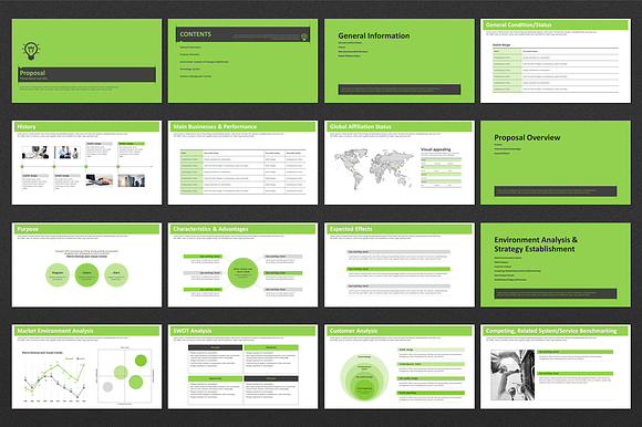 Green PowerPoint Template Strategy in PowerPoint Templates - product preview 1