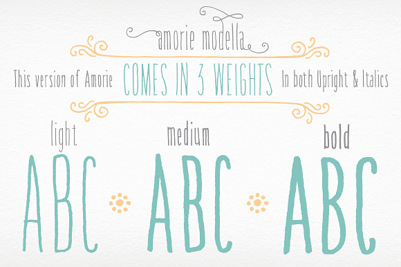 Amorie Modella Family in Display Fonts - product preview 1
