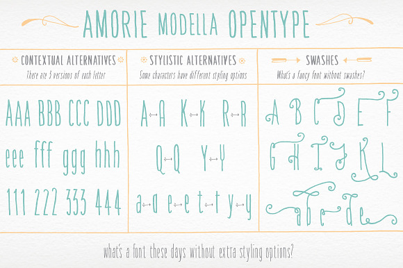 Amorie Modella Family in Display Fonts - product preview 2
