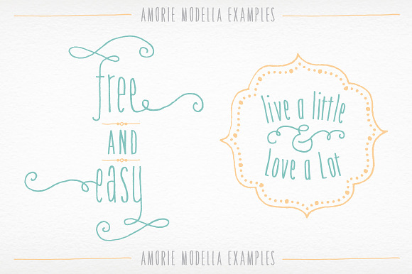Amorie Modella Family in Display Fonts - product preview 3